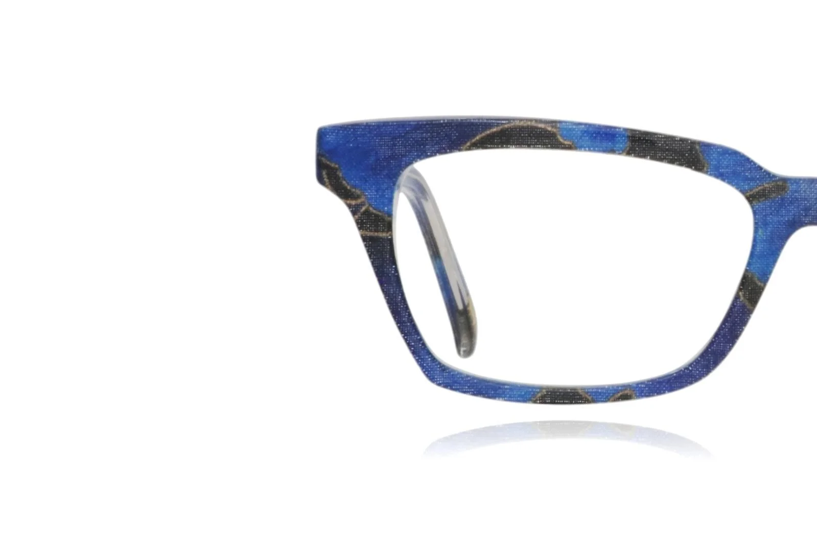 Luxury designer Jono Hennessy 8375 blue gold glasses Peep Eyewear